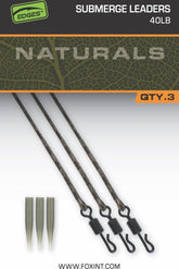 Fox Edges Naturals Submerge Leaders - dé KarperCentrale